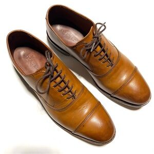 Allen Edmonds Park Avenue Cap Toe Oxford Dress Shoe Size 9.5 E 5956 Walnut Brown
